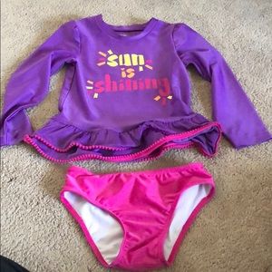 Girls belong sleeve bathing suit